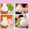 New Style Turtle Rabbit Plush Toy Doll Stuffed Animal Hanging Pendant Kids Girls Birthday Gift Short Plush Cartoon Style Green-pink