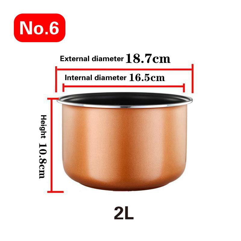 1.2L-4L Mini Household Car Electric Rice Cooker Liner Rice Cooker Cooking Electric Rice Cooker Liner Universal