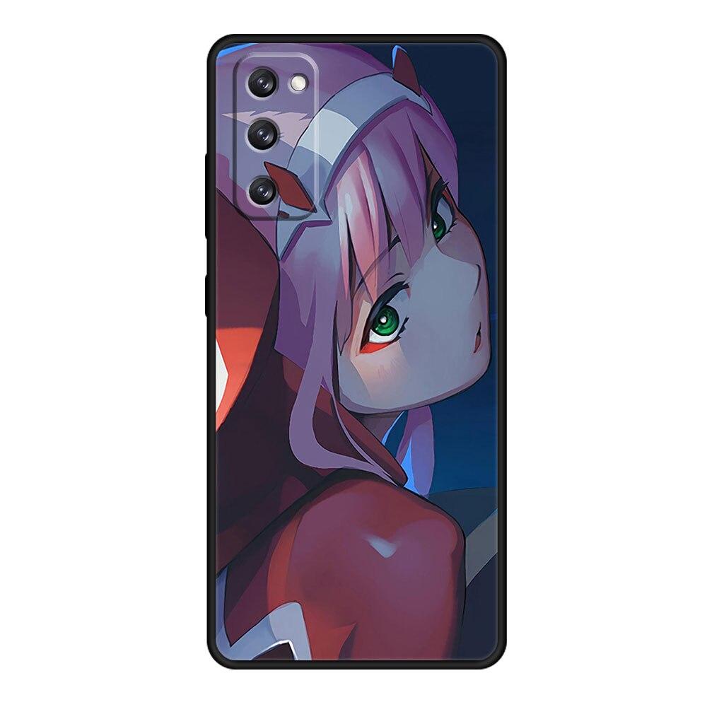 Handyhülle für Samsung S21 Plus S9 S10 S20 FE 2022 S7 S10e S22 Ultra 5G S8 Stoßfest Zero Two Darling in the FranXX Anime