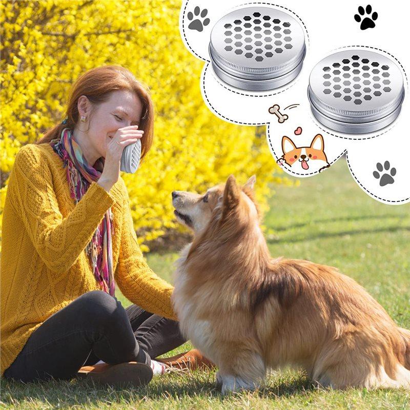 Caja de Entrenamiento de Olores para Mascotas Perros, Paquete de 12 Latas de Olores Magnéticas, Kit de Contenedor Metálico Nose Work para Entrenamiento de Perros