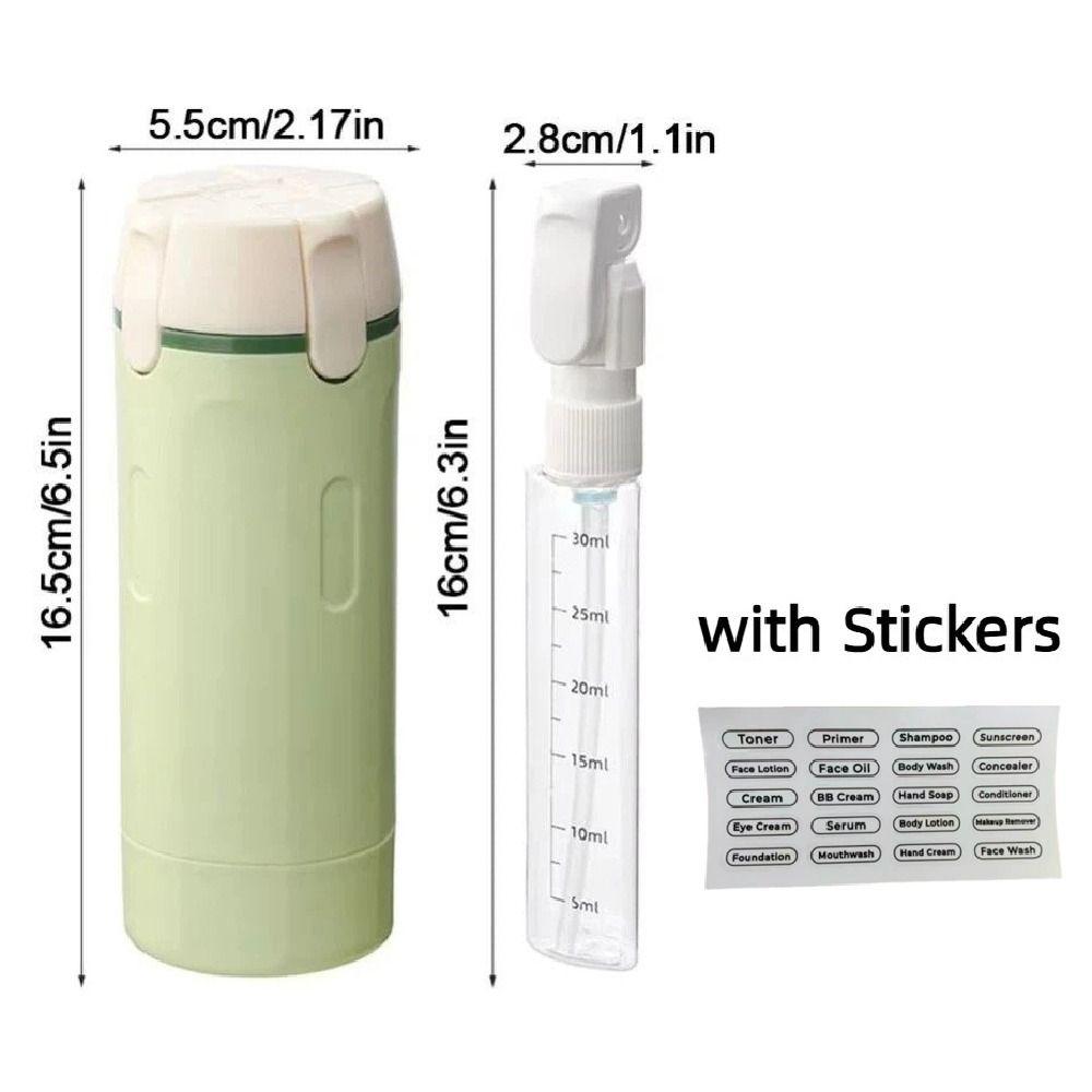 4 in 1 Empty Bottle Kit Leak Proof Liquid Dispenser Bottle Shampoo Empty Container Business Trip