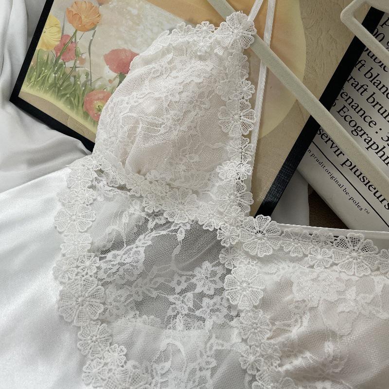 Sexy Spaghetti Strap Backless Nightgown with Chest Pad - Korean Style Spring/Summer Women's Pajamas