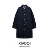 Fashion Style 2024 Fall and Winter New Women's Clothing Denim Trench Coat Loose Jacket Mid-Length Coat 3607274
