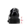 Business Men Leather Elevator Shoes  Height Increase  Insoles 6Cm Man Formal  Dress Office Black