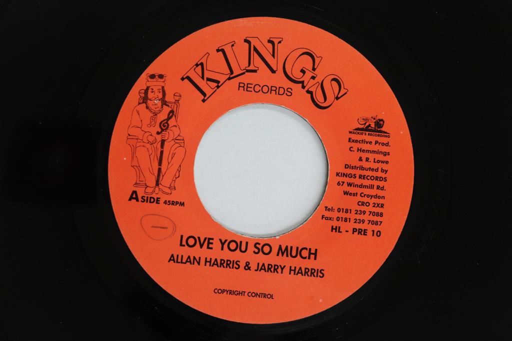 7inch Record ALLAN HARRIS, JARRY HARRIS - Love You So Much / Version HLPRE10 KING RECORDS UK Reggae, Ska & Dub Used