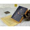 Sun and Moon Leather Notebook Spell Book Handstitched Journal Grimoire Journal Handmade Journal With Deckle Edge Paper Gifts For Him Her
