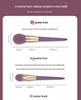Purple Sweet Potato 9-Piece Makeup Brush Set - Synthetic Fibers for Eyeshadow, Foundation & Powder