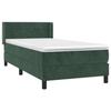 3131000 vidaXL Bed Base with Mattress Dark Green 90x200 Cm