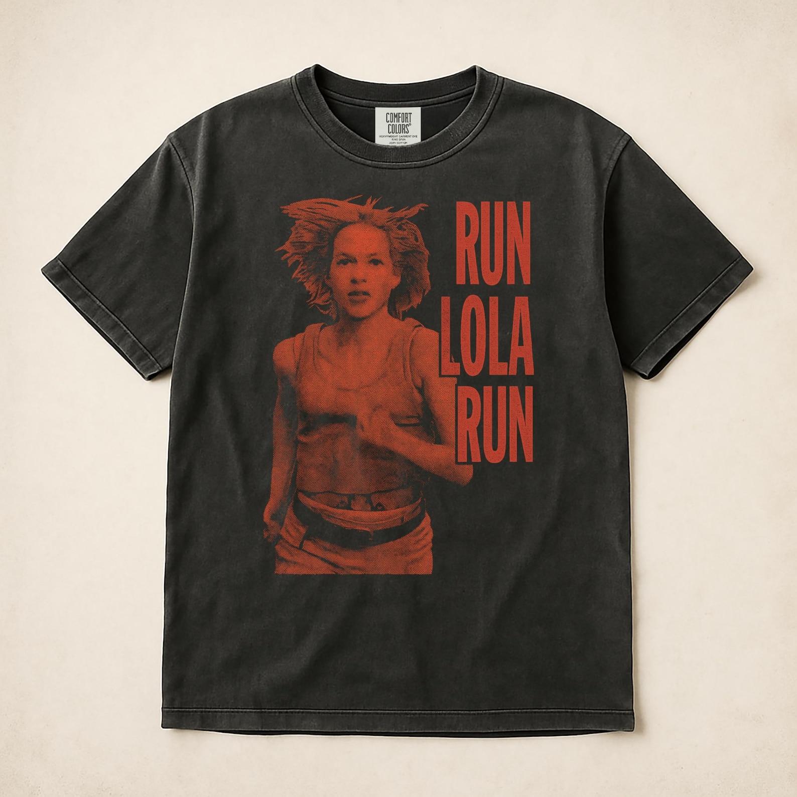 Run Lola Run Movie T shirt, 90s Sci-Fi Film Tee 2XL