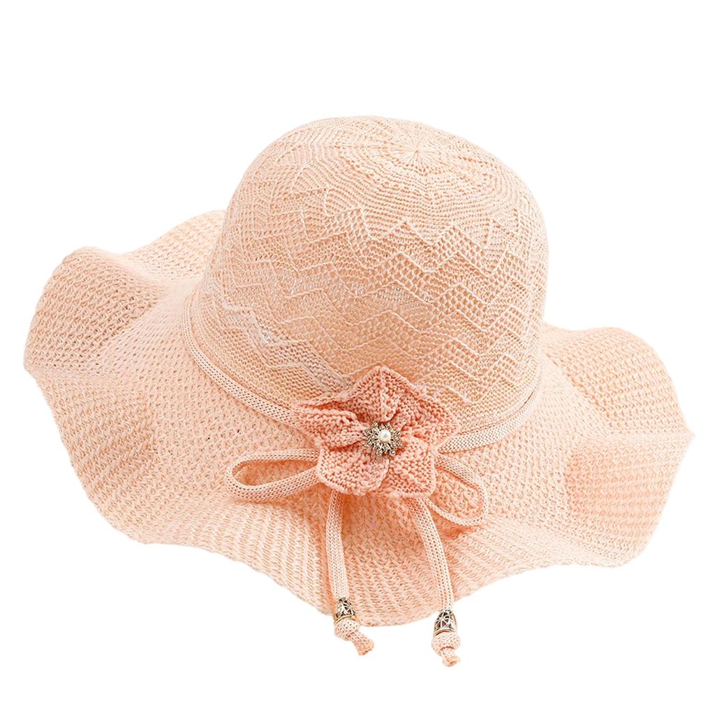 Ladies' Fashionable Flower Sun Hat, Breathable And Fashionable Beach Hat