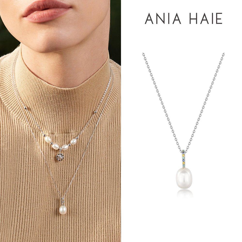 Natural Freshwater Pearl 925 Silver Necklace N054-01H