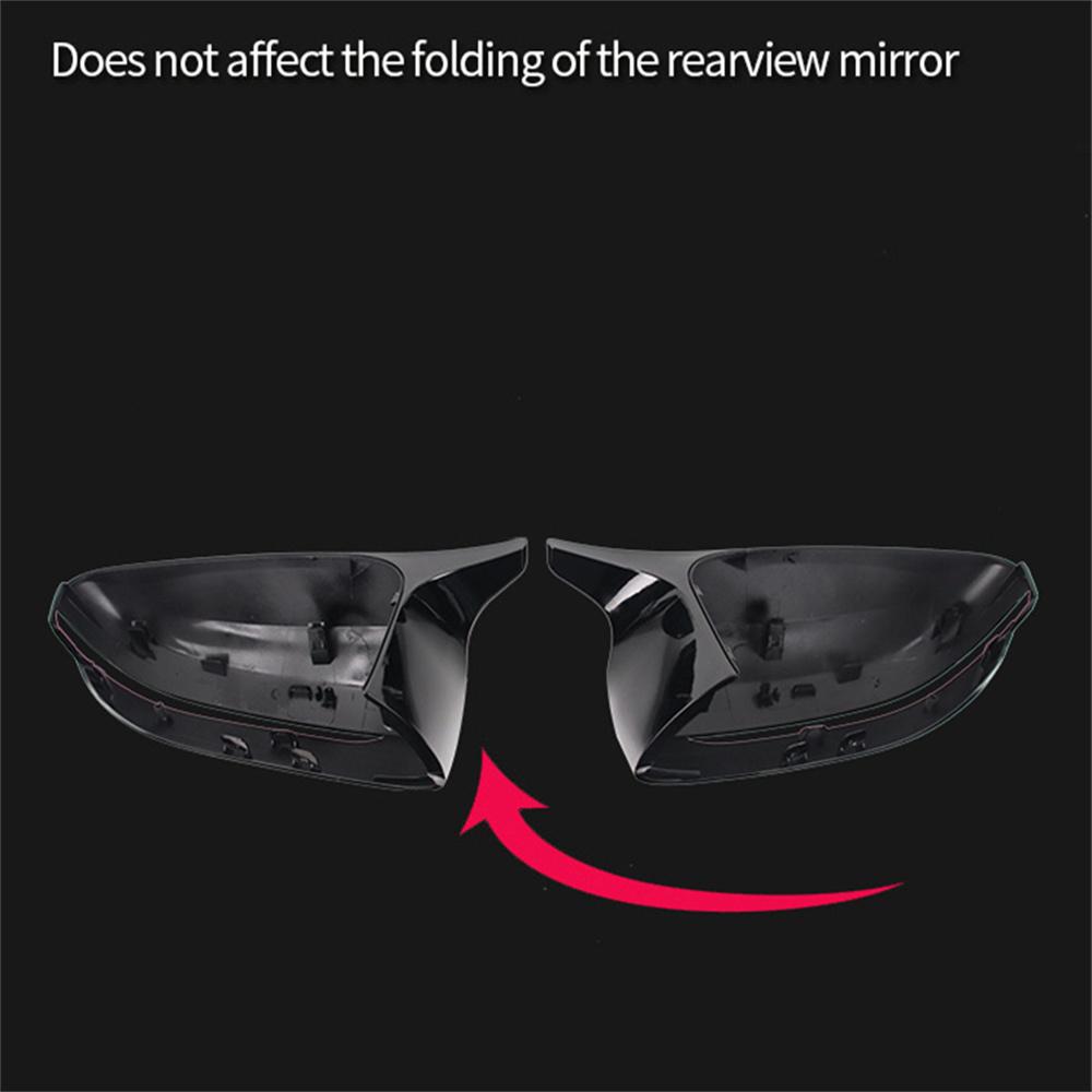 Gloss Black Mirror Cover Caps Fit for BMW G20 G21 G22 G23 G30 G38 M STYLE RHD