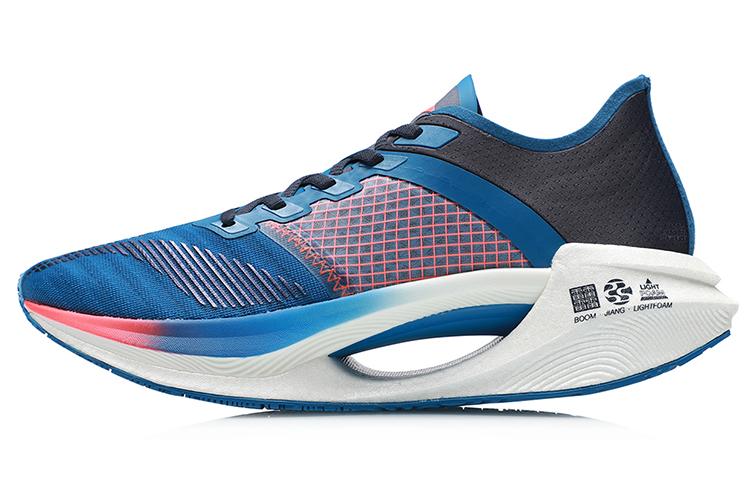 Li Ning Shadow Essential Running Shoes Men s Low Top Blue/Orange ARHR121-4 45