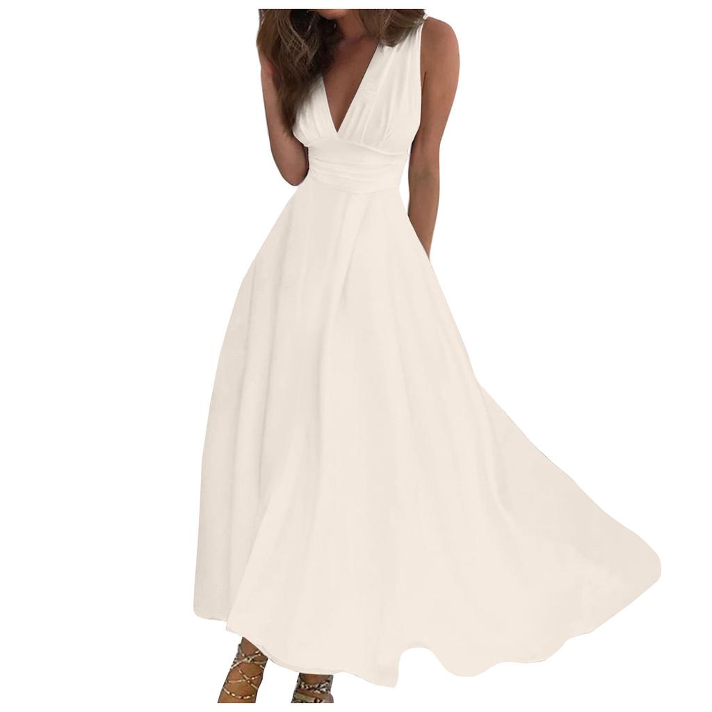 Women's Long Dress Maxi Dress Casual Dress Swing Dress A Line Dress Floral Fashion Streetwear Outdoor Daily Date Print Sleeveless V Neck Dress