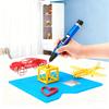 3D Printing Pen Style Mat With 2 Finger Protectors Template Drawing Implements Pad Tools ideal for Children Adults