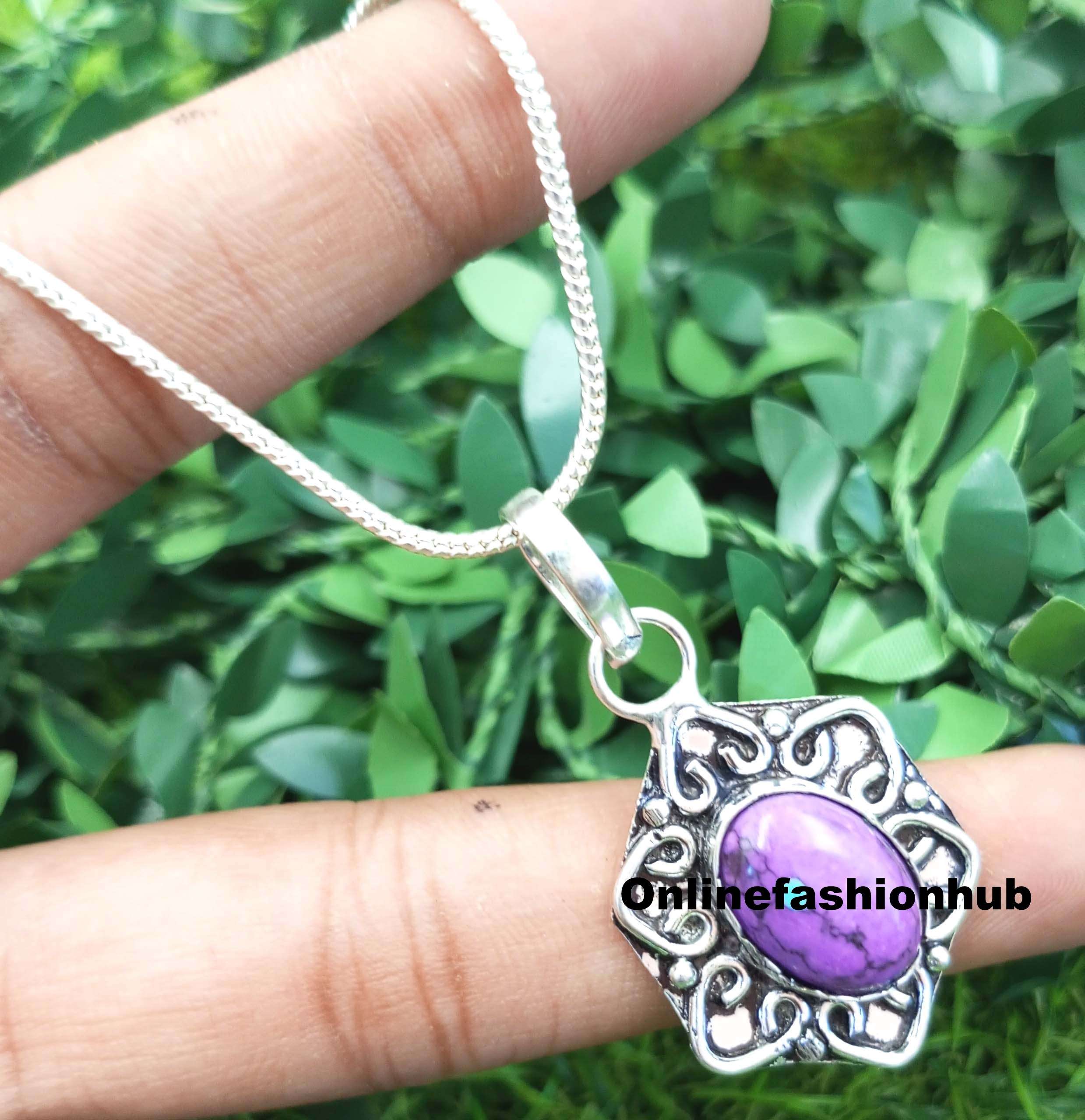 

Модный кулон с бирюзовым драгоценным камнем из стерлингового серебра 925 пробы FPD-P18