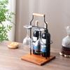 Hanging Wine Cabinet Display Stand Simple High Foot Glass Rack Hanging Glass Holder for Homes Kitchen Restaurant
