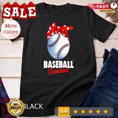Baseballowa Babcia Damski Męski T-shirt