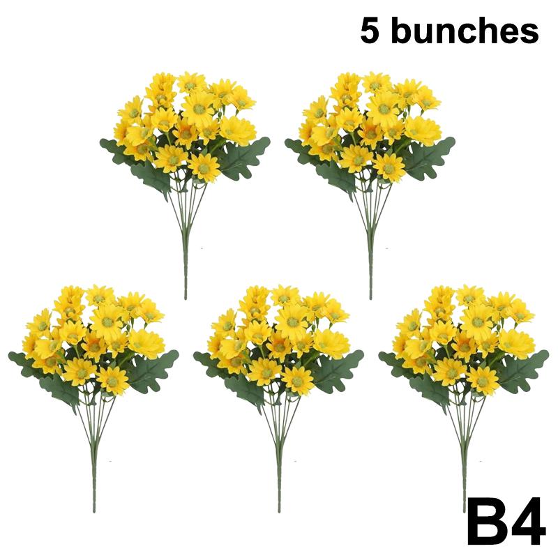 Künstliche Sonnenuntergangs-Chrysanthemen Blumen Realistische Außen-/Innen-Blumenarrangements Wasserdicht Winddicht Künstliche Blumen Heimparty Dekor