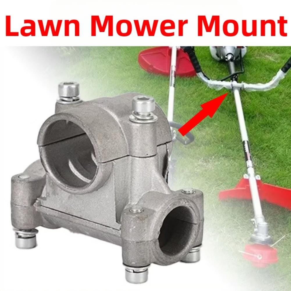 Side Mounted Handle Bracket Clamp for Lawn Mower Tubes 26mm and 28mm Aluminum Alloy Compatible with For Strimmers