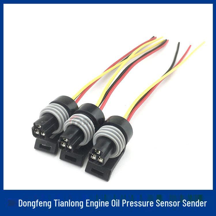 Compatible Air and Engine Oil Pressure Sensor Plug for Heavy Trucks (Howo Jiefang J6, Tianlong, Ouman)