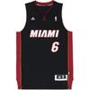 NBA Jersey LeBron James Swingman Edition Miami Heat Basketball Vest Men Tops Black L76194