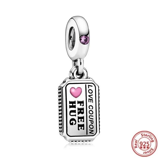 925 Sterling Sølv Hjerte & Mamma Dangle Dream Catcher Charm Fit OriginalNew Armbånd DIY Smykker For Dame Armbånd DiyBeads