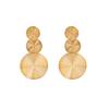 Exaggerated Personality Geometric Round Earrings, Simple Creative Design Sense Splicing Mosquito Coil Disc Earrings Female