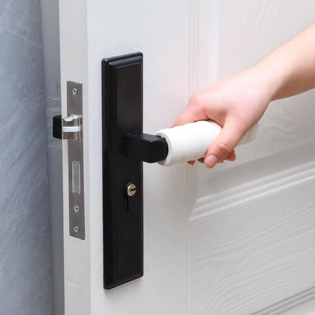 3pcs of Door Handle Bump Protection Covers, Anti-Static, Soft And Comfortable to The Touch, Wall Protection Pads Safety-Enhanced Spiral Door Bumpers