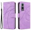For OnePlus Nord CE4 Lite 5G/Oppo K12x 5G (China) Case Shockproof Wallet Card Holder Leather Phone Cover Curved Line