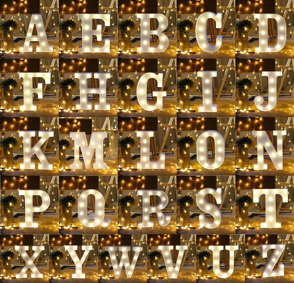 

Светодиодный ночник 26 букв 0-9 цифровой шатер знак алфавит свет настенный подвесной светильник Крытый декор свадьба светодиодный ночник Y