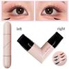 Rotate Eyeliner Stamp Integrated Black Brown Dual-Tip DIY Eyeliner Wing Stencil Waterproof Smudge-Proof Longwear Liquid Pen