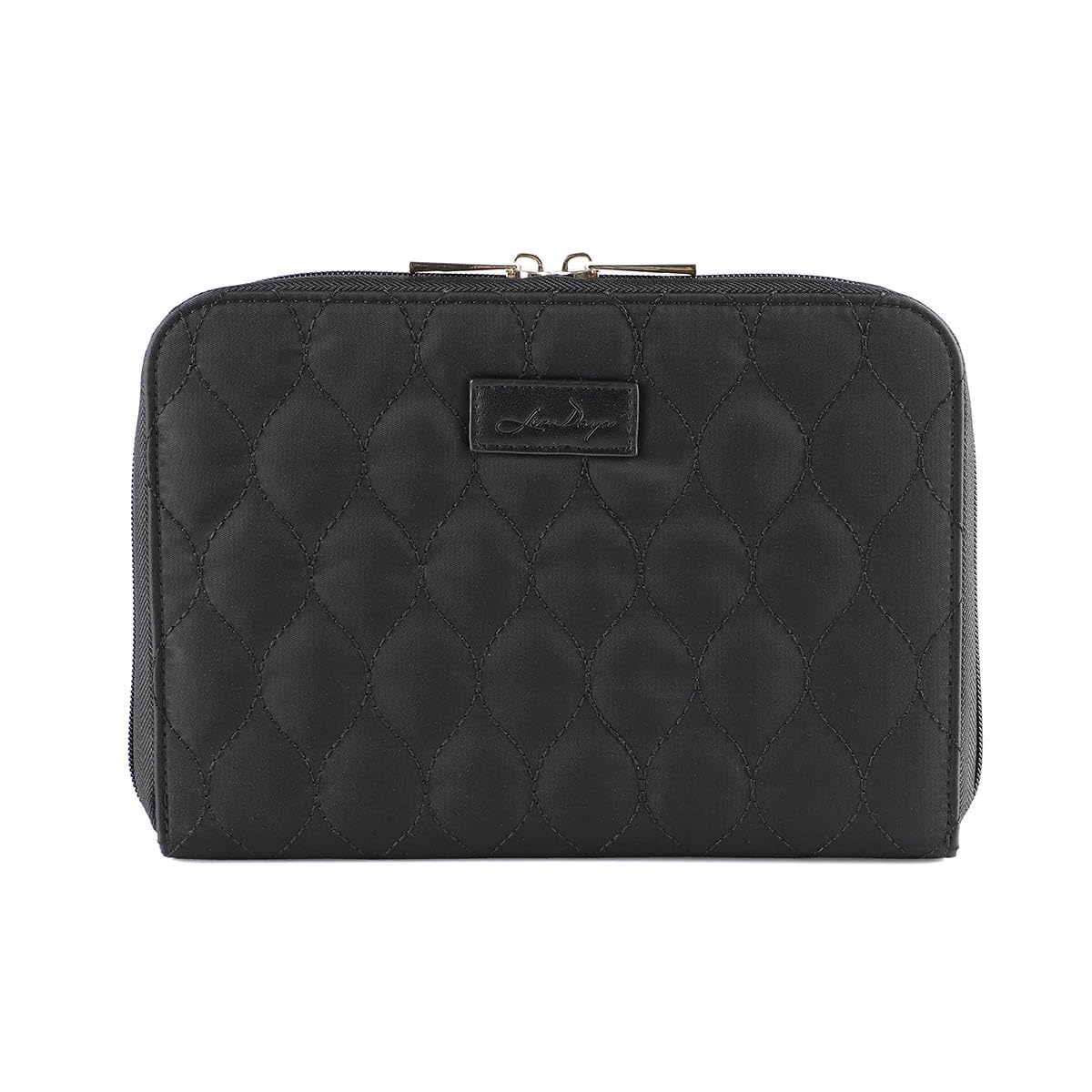 

Maternal and Child Notebook Case Bellows for 2 People Multi Case Notebook Case S L A5 Large Capacity Quilted [Lizdays] (Black) чорний