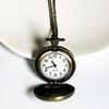 Genshin Kids' Retro Flip Pocket Watch with Custom Photo Options