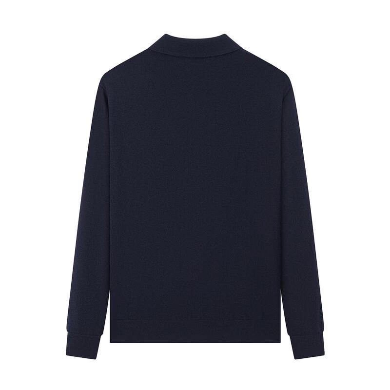 SEVEN Men's Pure Wool Polo Collar Sweater