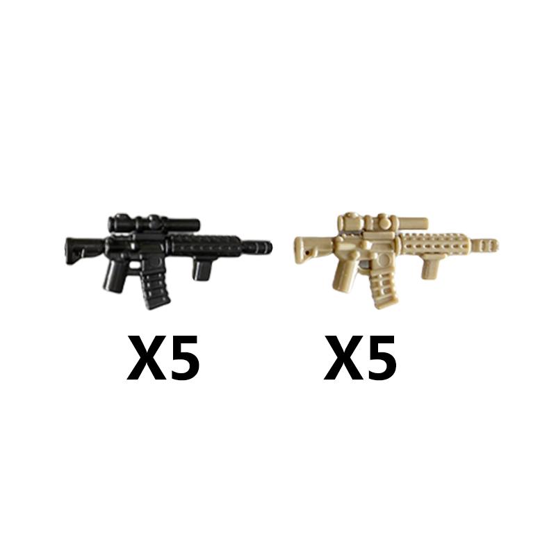 Vojáci Figurky Zbraně Stavebnice Pistole Poposha MP40 Puška AK74 Raketomet Kulka Plamenomet Hračky Dárek T051
