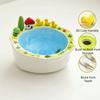Little Duck House Shape Fruit Bowl with Fork Cartoon Snack Plate Creative Salad Plate  Living Room