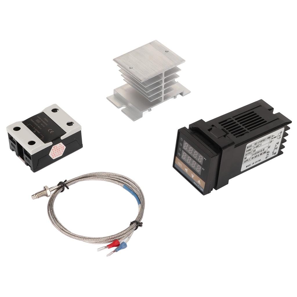 Cyfrowy termostat PID Dokładny regulator temperatury z termoparą K Radiator Przekaźnik półprzewodnikowy dla gospodarstwa