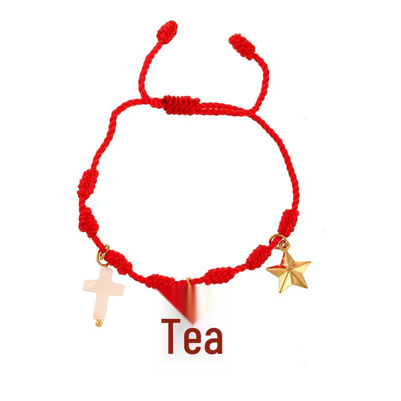 European-American Christmas Reindeer Bell Bracelet with Adjustable Santa, Candy Cane, and Cartoon Drip Oil Charm