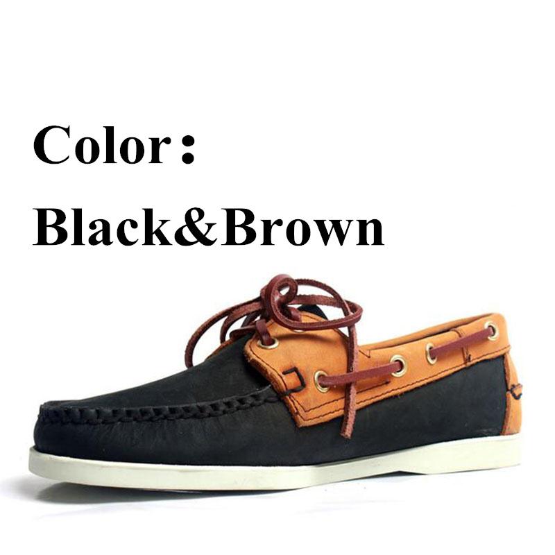 Men Genuine Nubuck Leather Docksides Classic Boat Shoes,Men Designer Sneakers For Hommme Femme Plus Size Loafers Y071
