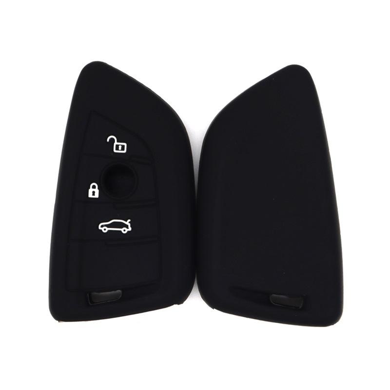 

Suitable for BMW Blade 3-key 5-series GT1 series X2X4i3 Epoxy multi-color car key bag high-quality drop-resistant key cover чёрный