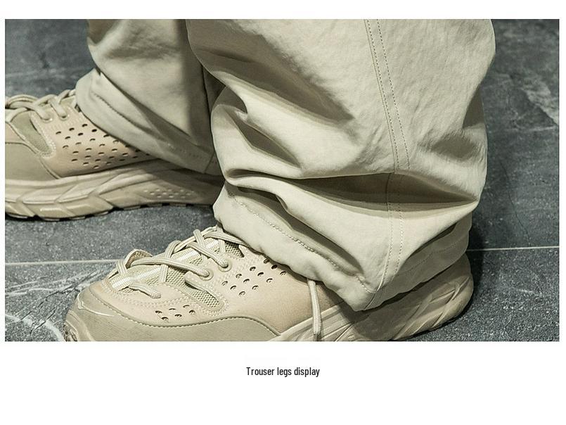 Men's Loose Plus Size Outdoor Waterproof Ski Pants - Winter Warm 90% Duck Down, Cold-Resistant, Thick Cargo Style