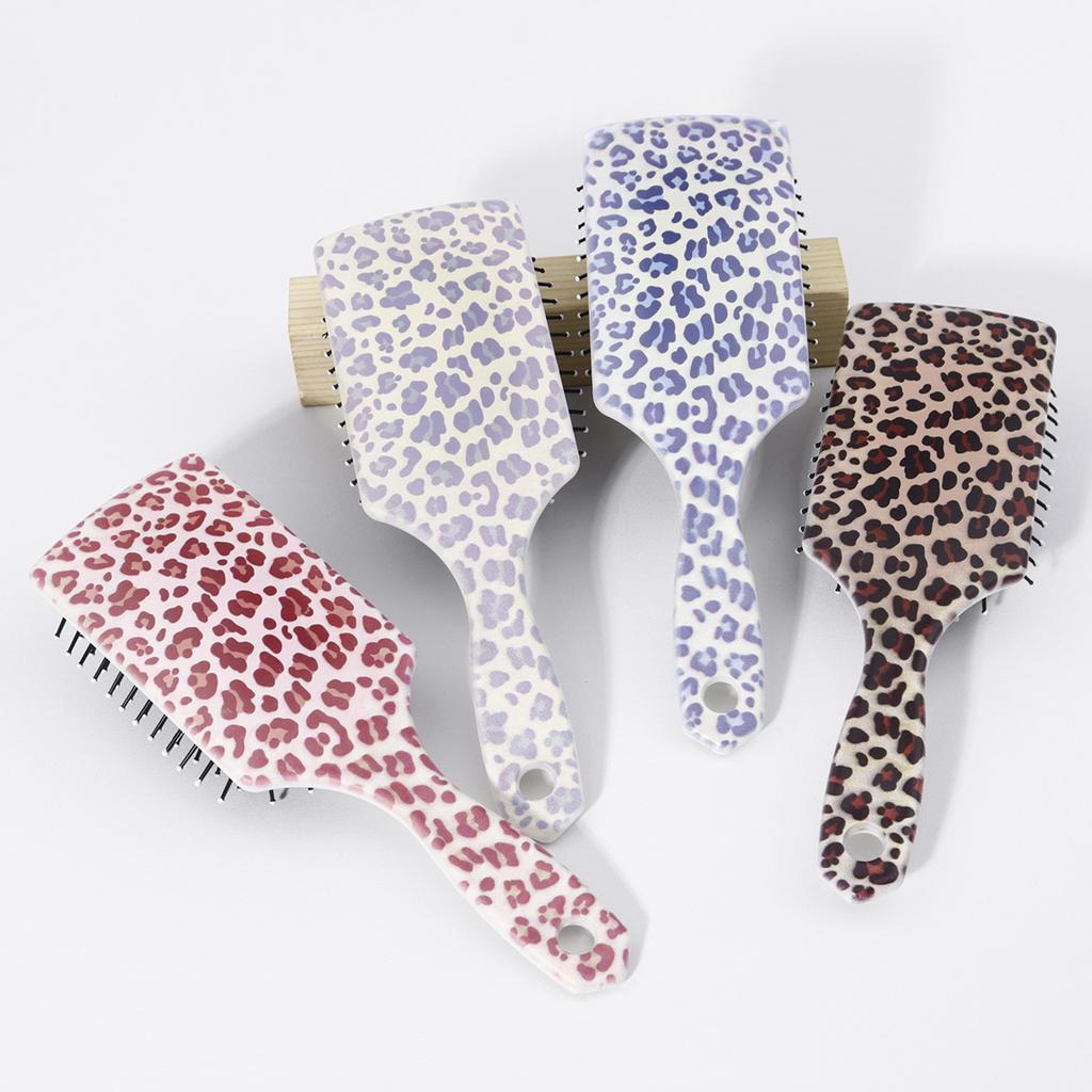 High Gloss Leopard Print Comb Set, Personalized Leopard Print Pattern, Gentle Hair Styling tool,Special for Real Hair Wigs