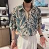 Fashionable Brand Casual Design Short-sleeved Floral Shirt Men's Summer New Fashionable Inch Shirt Men's Shirt