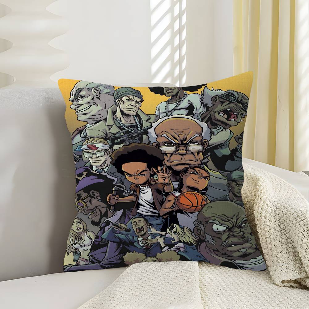 

Cartoon The Boondocks Pillow Gift Home Office Decoration Bedroom Sofa Car Cushion Cover case x 30x30 cm