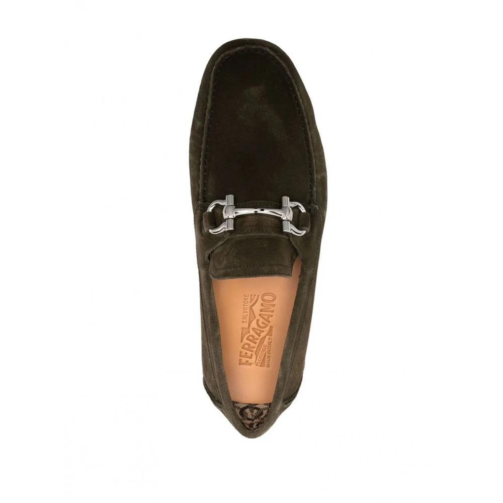 Salvatore Ferragamo Ferragamo Ornament Driver Brown