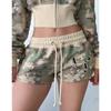 Nuevo Traje de Top Veraniego Strapless Y2k para Mujer Hip Hop Moda Camuflaje Bordado Sexy Delgado Strapless Top Gótico Punk Streetwear Conjuntos