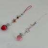 Sweet Strawberry/Peach Phone Charm Straps Car Key Hangings Pendants Fashion Bag Decoration Lanyard Purse Accessories