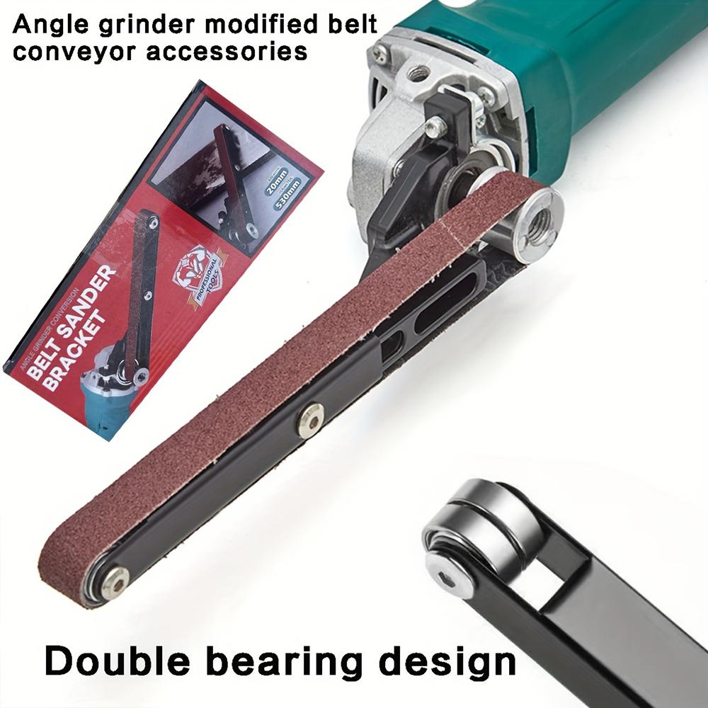 Angle Grinder To Belt Sander Converter Sanding Belt Adapter M10/M14 Angle Grinder for 100/125 Wood Metal Edge Polishing Tool