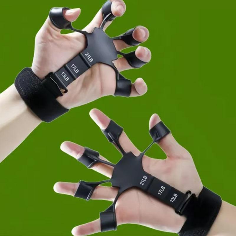 Adjustable Anti-Slip Finger Trainer, Grip Strength Hand Exerciser, Portable Finger Expander for Basketball Training